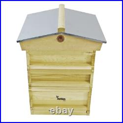 National Pine Bee Hive Starter Kit with Frames and Wax Gabled Roof