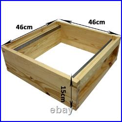 National Pine Bee Hive Starter Kit with Frames and Wax Gabled Roof