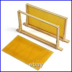 National Pine Beehive Starter Kit Flat Roof Brood & Super Boxes Frames Wax Hive