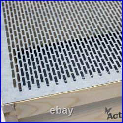 National Pine Beehive Starter Kit Flat Roof Brood & Super Boxes Frames Wax Hive
