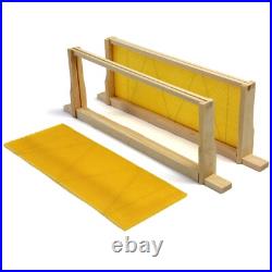 National Pine Beehive Starter Kit Flat Roof Brood & Super Boxes Frames Wax Hive