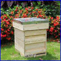 National Pine wood UK Bee Hive Brood Box Honey Beekeeping Beehive House Nesting