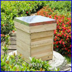 National UK Bee Hive Bee Keeping Wooden Bee Hive House Brood Box Beekeeper NEW