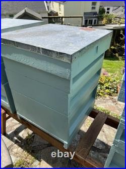 National Wooden Beehive 2 With Base, Brood Box, 2 Supers And Roof