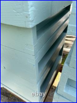 National Wooden Beehive 2 With Base, Brood Box, 2 Supers And Roof