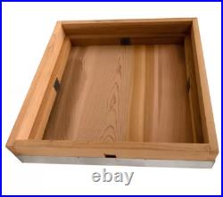 National cedar Beehive. 2 Supers, 1 Brood box, Meshfloor