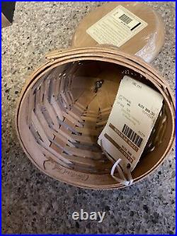 New Longaberger Collectors Club Beehive Bee Hive Basket, 3 Pewter Bees & Box NEW