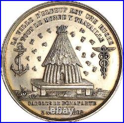 O649, France c. 1850, Elbeuf Silver Medal, Apiculture, Bee, Hive, Gas Company