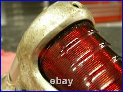 OEM 1942 -'46 Knucklehead beehive tail light, solid barnfind, great patina, LOOK