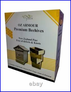 OZ-ARMOUR GABLED TELESCOPIC Honey BEE HIVE WITH MESH BOTTOM BOARD BEETLE TRAP