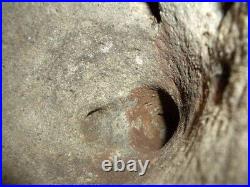 Original Antiquarian Quern Stone a heavy'beehive' quernstone, top grindstone