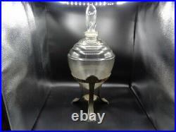RARE ART DECO DRUGGIST APOTHECARY BEEHIVE GLOBE DISPLAY JAR WithSTAND 24