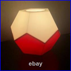 RARE Mid Century Modern Lamp C N BURMAN PLASTIC MOD DODECAHEDRON ABS Joe Colombo