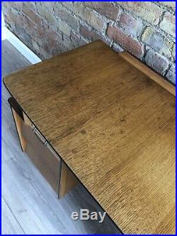 RETRO MID CENTURY 1950s Oak Veneer Desk Dressing Table BEE HIVE design Stunning