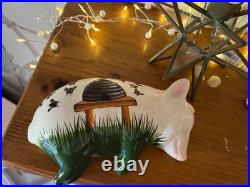 Rare Griselda Hill/Wemyss Pottery'Bee hive' Piglet