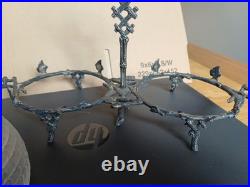 Rare Victorian Antique Double Beehive Shaped Honey Preserve Pots On Stand
