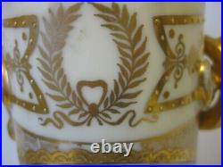 Rare Vintage Vienna Beehive Mark Signed Scenic Vase Heavy Jewelled Gilding B