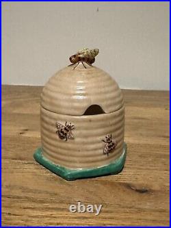 Rare W H Goss Beehive Honey Pot Jar With Receipt