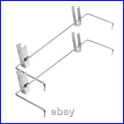 Reusable Stainless Steel Beekeeping Stand Bee Hive Frame Holder Silver 2Pcs