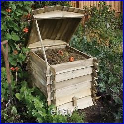 Rowlinson Beehive Composter 840 x 740 x 740mm Natural Timber