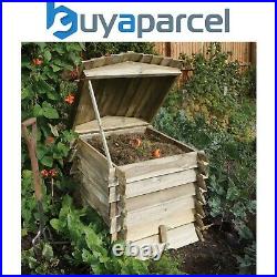 Rowlinson Beehive Wooden Garden Composter Compost Bin Natural Timber