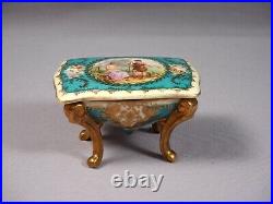 Royal Vienna Trinket Dresser Box Porcelain Beehive Antique Couple Love