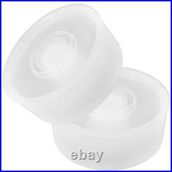 Set of 6 Reusable Plastic Bee Feeders for Hive Entrance White