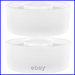 Set of 6 Reusable Plastic Bee Feeders for Hive Entrance White