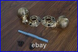Solid Brass Door Knobs Set Of 10 Pairs Beehive Style