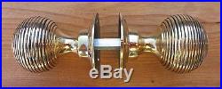 Solid Brass Door Knobs Set Of 8 Pairs Beehive Style