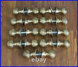 Solid Brass Door Knobs Set Of 9 Pairs Beehive Style