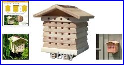 Solitary Bee Hive Wooden Habitat for Garden Pollination and Education Solitary Bee Hive Wooden Habitat for Garden Pollination and Education