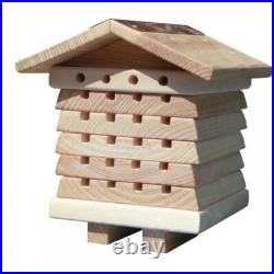 Solitary Bee Hive Wooden Habitat for Garden Pollination and Education Solitary Bee Hive Wooden Habitat for Garden Pollination and Education