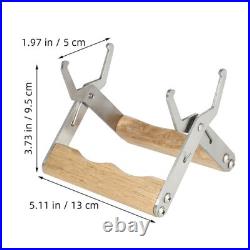 Stainless Steel Beekeeping Frame Grip Tool Wood Handle Durable Hive Frame Lifter
