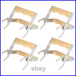 Stainless Steel Beekeeping Frame Grip Tool Wood Handle Durable Hive Frame Lifter