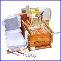 Starter Hive Kit 10 Frame Beehive Dipped in 100% Beeswax Bee BeeCastle