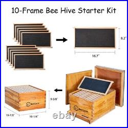 Starter Hive Kit 10 Frame Beehive Dipped in 100% Beeswax Bee BeeCastle