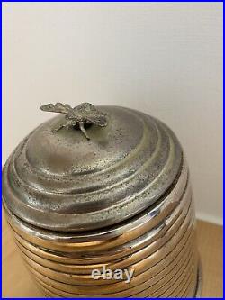 Stunning Honey Pot & Bee Cannister Kenneth Turner Sheffield Silver Plate Used