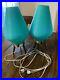 Super_Clean_Mid_Century_Vintage_Aqua_Turquoise_Beehive_Lamps_Excellent_Coloring_01_wzsp