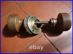 Super antique oak beehive mortice lock door handles