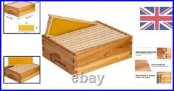 Sustainable 10-Frame Medium Super Beehive with Beeswaxed Foundation Included