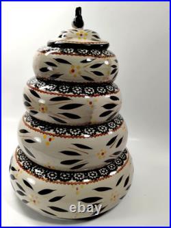 TEMPTATIONS by TARAOld World Bee Hive4 Stacked BowlsServewareBakewareXLNT