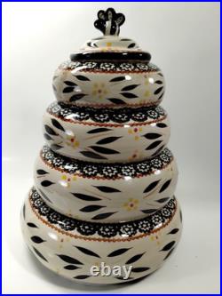 TEMPTATIONS by TARAOld World Bee Hive4 Stacked BowlsServewareBakewareXLNT