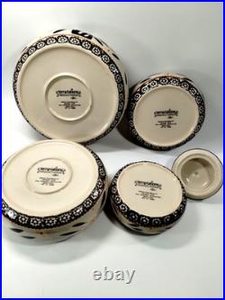 TEMPTATIONS by TARAOld World Bee Hive4 Stacked BowlsServewareBakewareXLNT