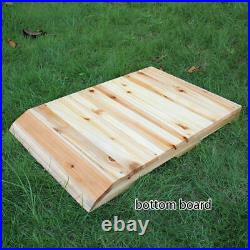 TOP Beehive House 2-Layer Super Brood Beekeeping Bee Hive Box For 7PCS Frames UK