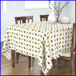 Tablecloth Beehive Honey Garden Insect Pollinator Bee Hive Cotton Sateen