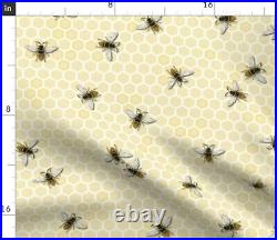 Tablecloth Hive Honeycomb Yellow Beehive Beekeeping Bee Farming Cotton Sateen