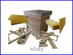 The National bee hive kit with brood box, frames, wax and two supers