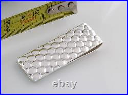 Tiffany & Co Silver Beehive Bee Hive Money Clip Pouch Included