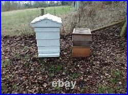 Traditional bee hive, working and complete WBC beehive, antique, garden ornament
